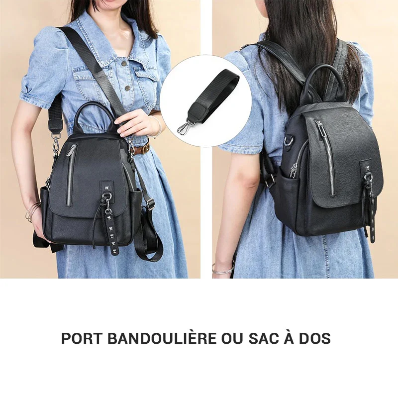 Skara petit sac à dos femme cuir