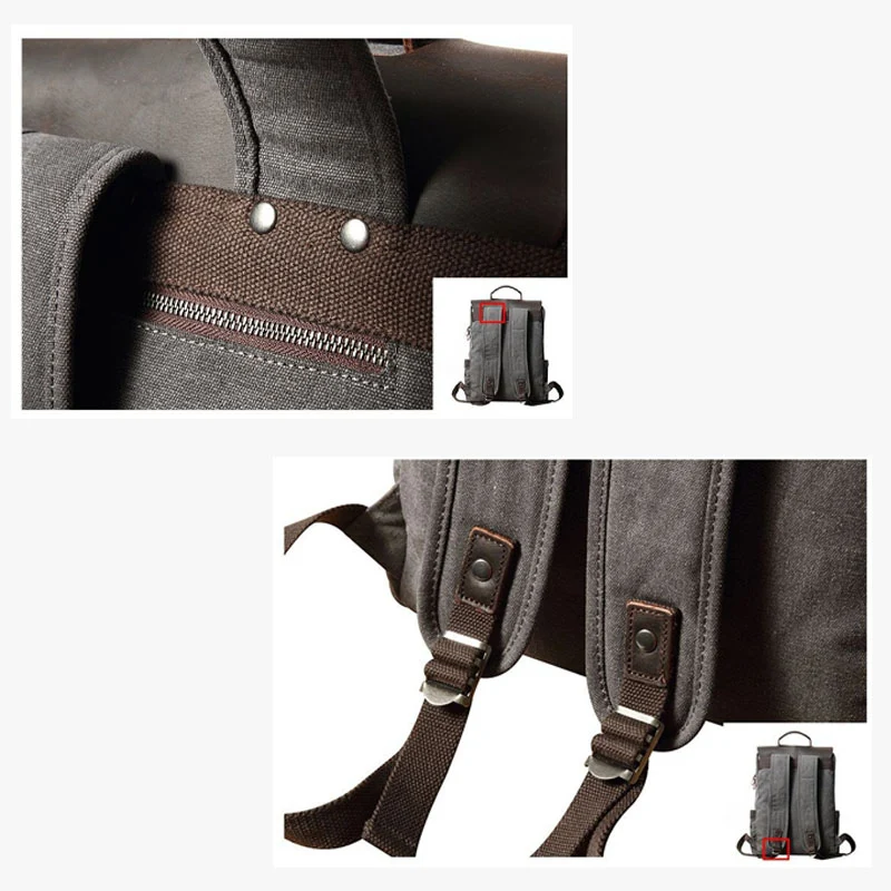 Léo sac à dos ordinateur cuir et toile