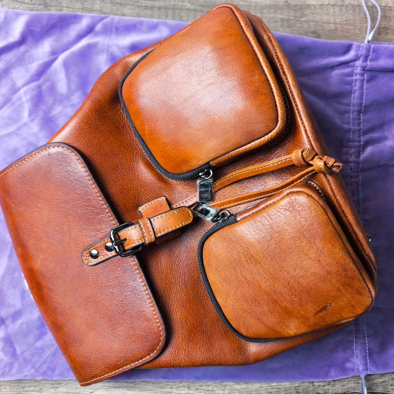 Arsène sac à dos femme cuir vintage