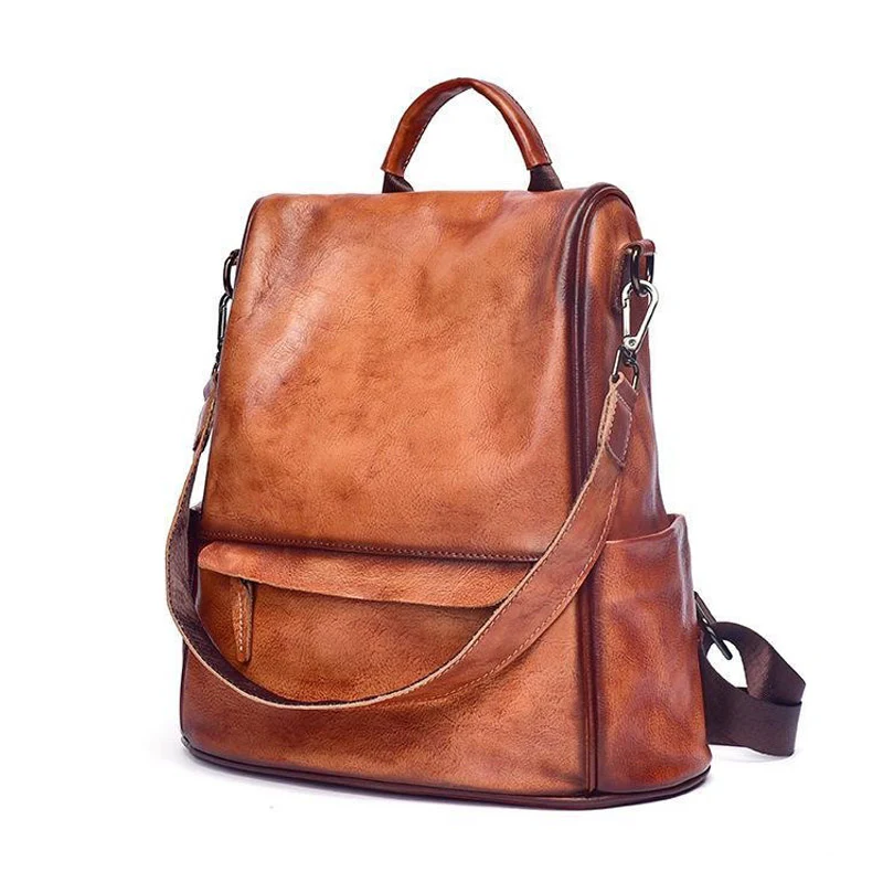 Sonora sac antivol femme cuir vintage