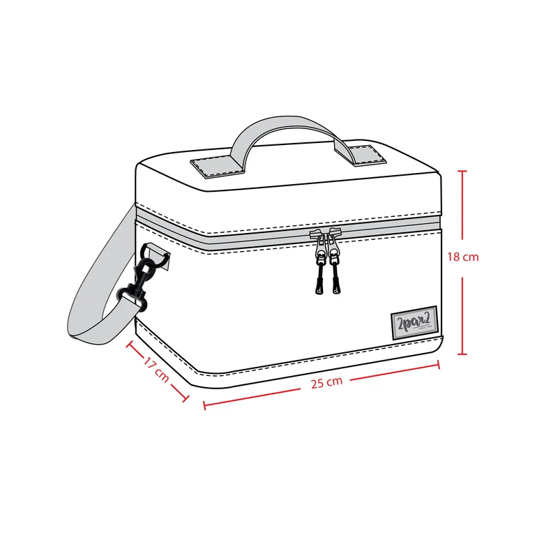 Lunch Box Blue And Purple Unicorn Print