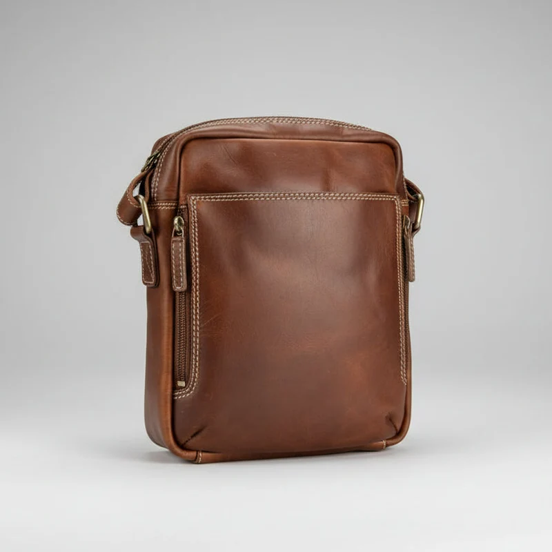 Rugged Earth Full Grain Leather Crossbody Bag
