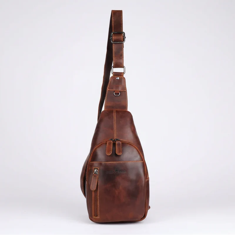 Greenwood Leather Crossbody Chest Bag