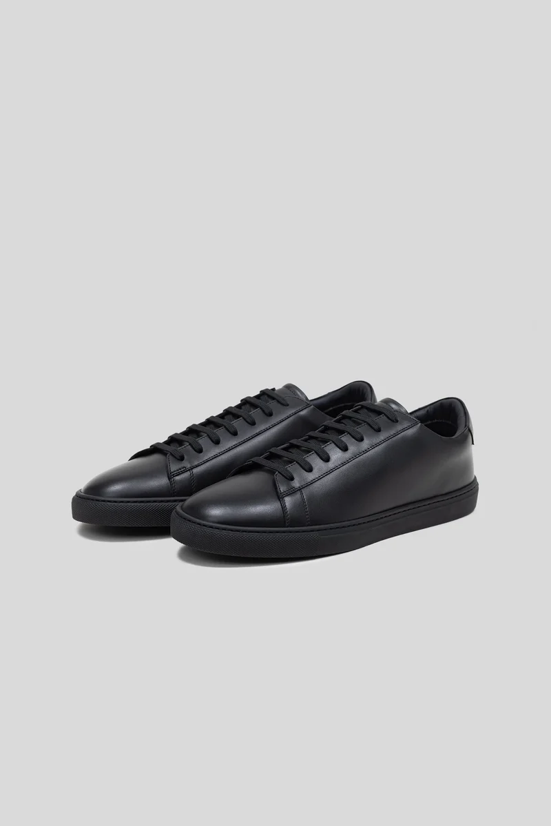Black Calfskin Città Sneaker