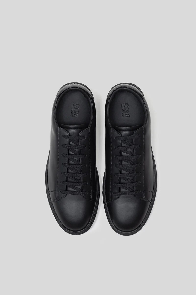 Black Calfskin Città Sneaker