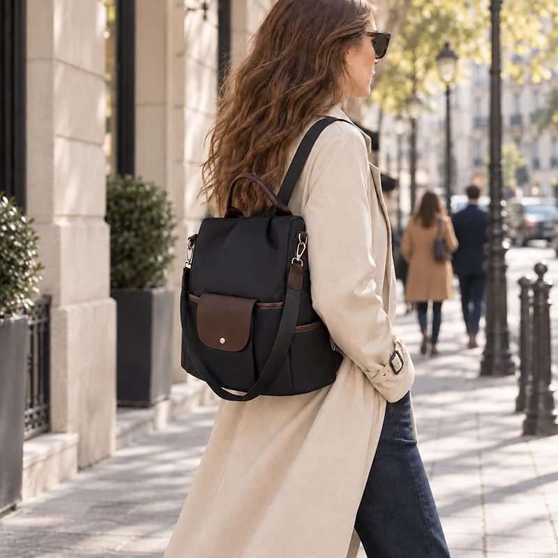 Club sac antivol femme toile