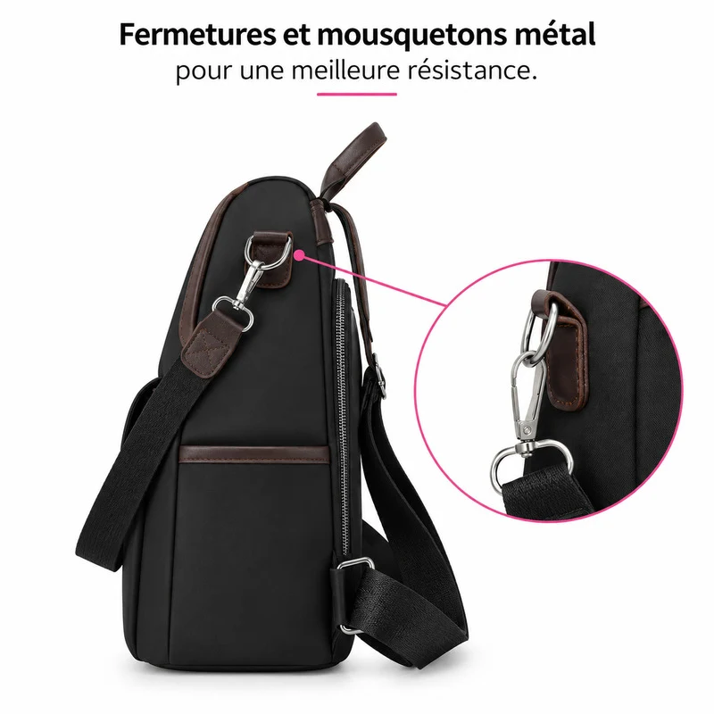 Club sac antivol femme toile