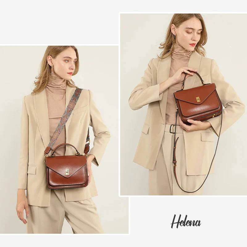 Helena sac à main bandoulière cuir