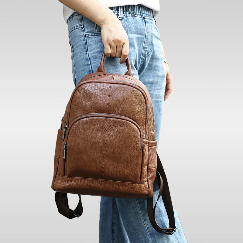 Wyde sac à dos femme en cuir souple