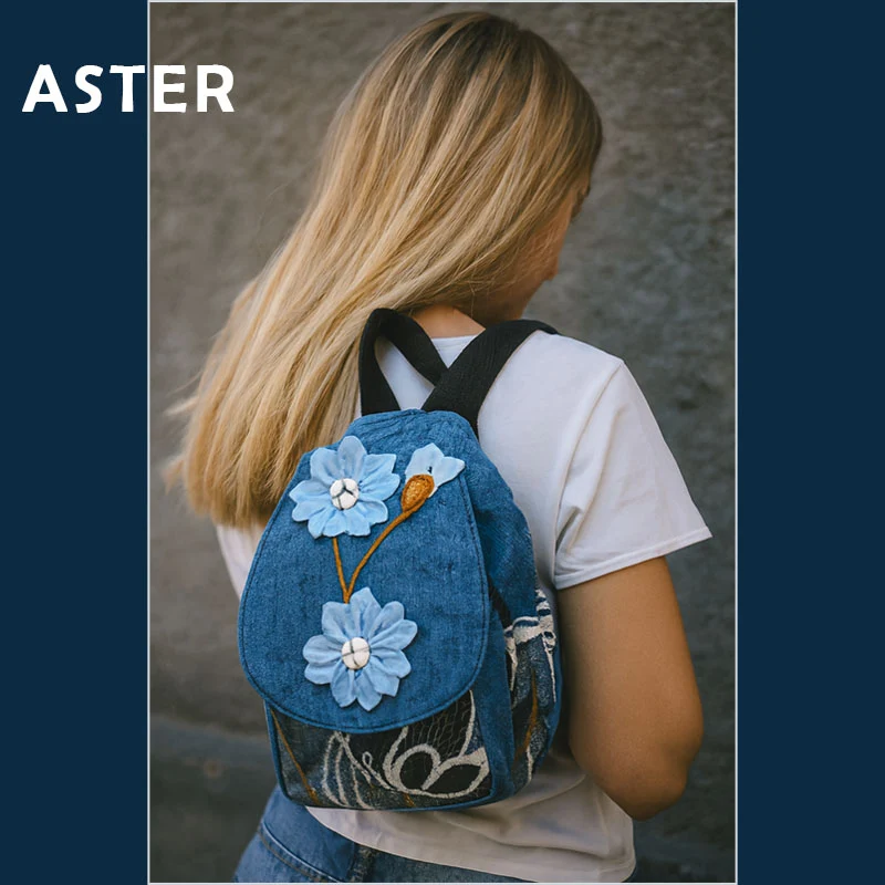 Aster petit sac à dos femme toile