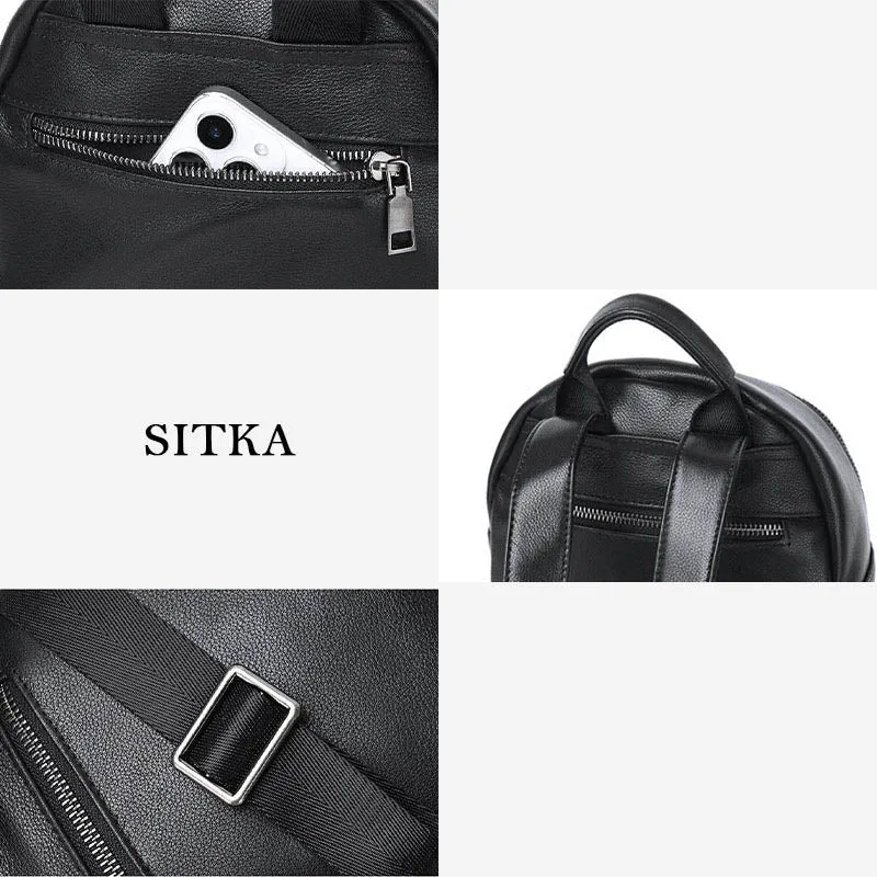 Sitka petit sac à dos femme cuir