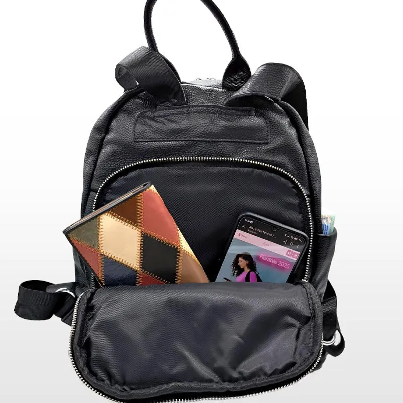 Elysée sac à dos sécurisé femme cuir
