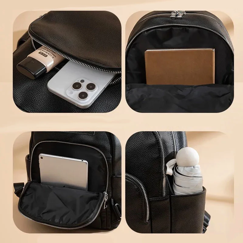 Elysée sac à dos sécurisé femme cuir