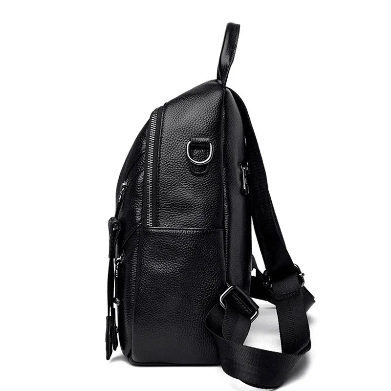 Dark sac à dos femme cuir noir