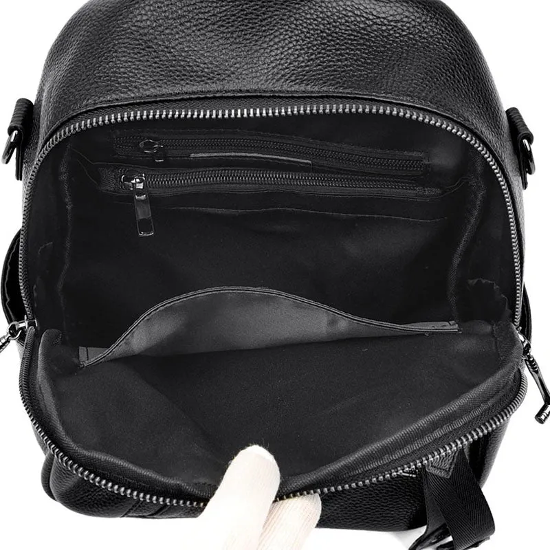 Dark sac à dos femme cuir noir